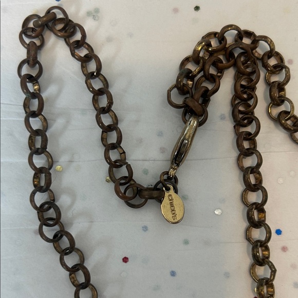 Chico's Pearl Tassel Necklace with Gold-Tone Chain - Cream & Gold - Picture 2 of 7